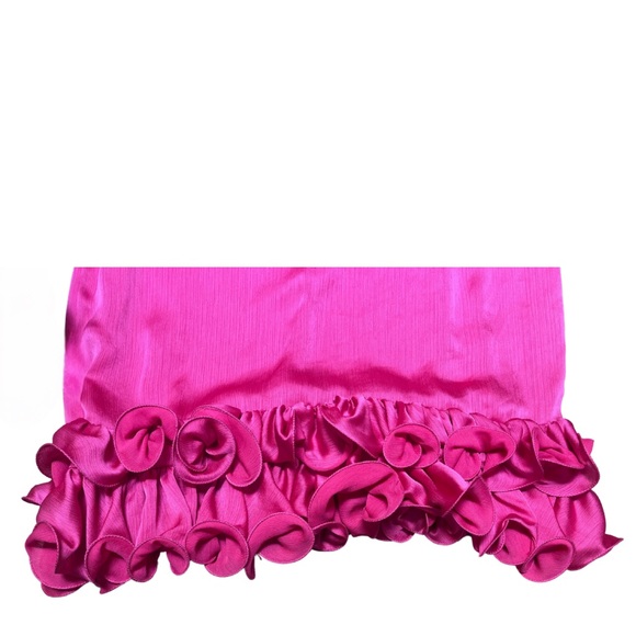 Excellent Condition Feather Sleeveless Ruffle Hem MinidressTrina Turk sz XLG - Picture 6 of 6